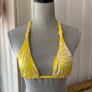 Vitamin A Yellow Bikini Top Sexy Skimpy Reversible Adjustable